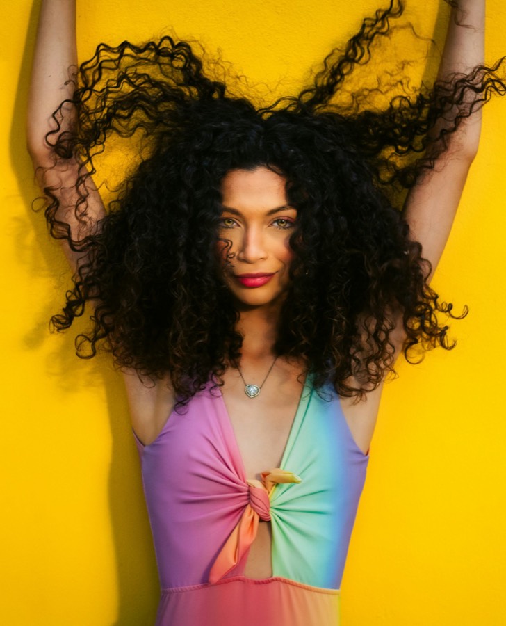 Portrait with bold colour styling